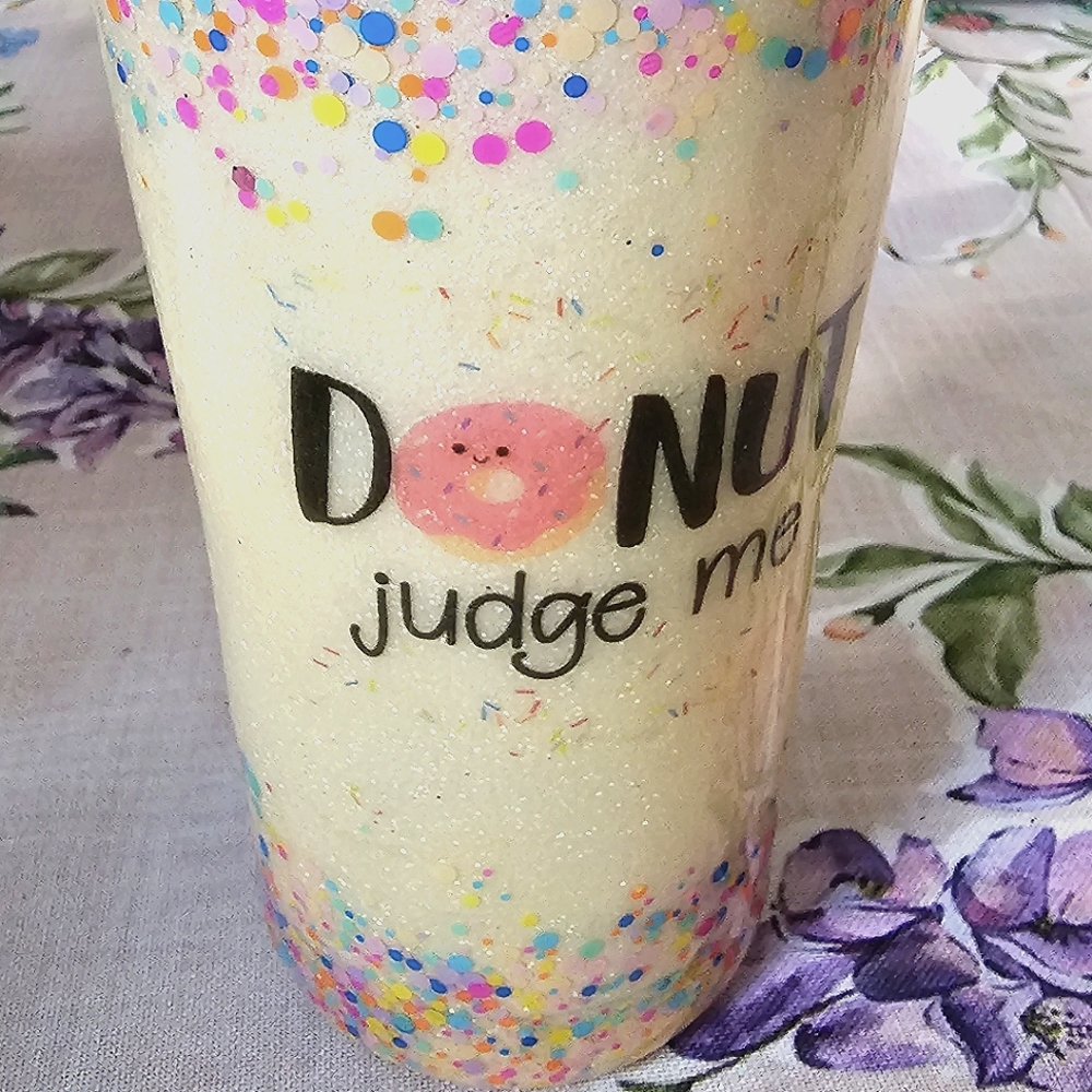 DONUT judge me coffee mug